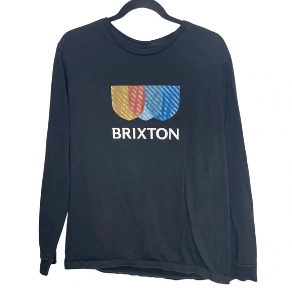 Brixton Alton long sleeve graphic shirt sleeve spellout - Picture 1 of 6